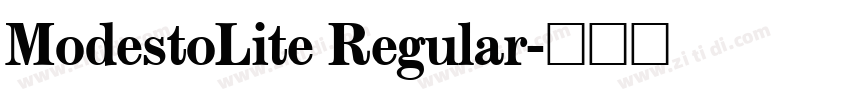 ModestoLite Regular字体转换 ModestoLite Regular字体转换